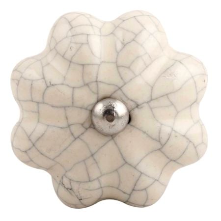 Cream Melon Crackle Ceramic Wine Stopper